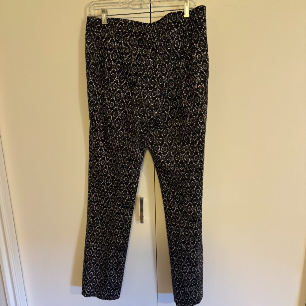 Dana Buckman Black Patterned Pants - image 3